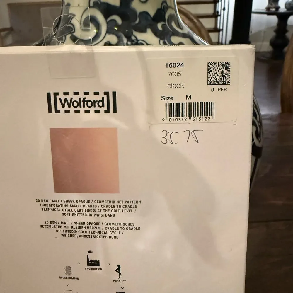 NWT Wolford Aurora Love Tights For Women size medium